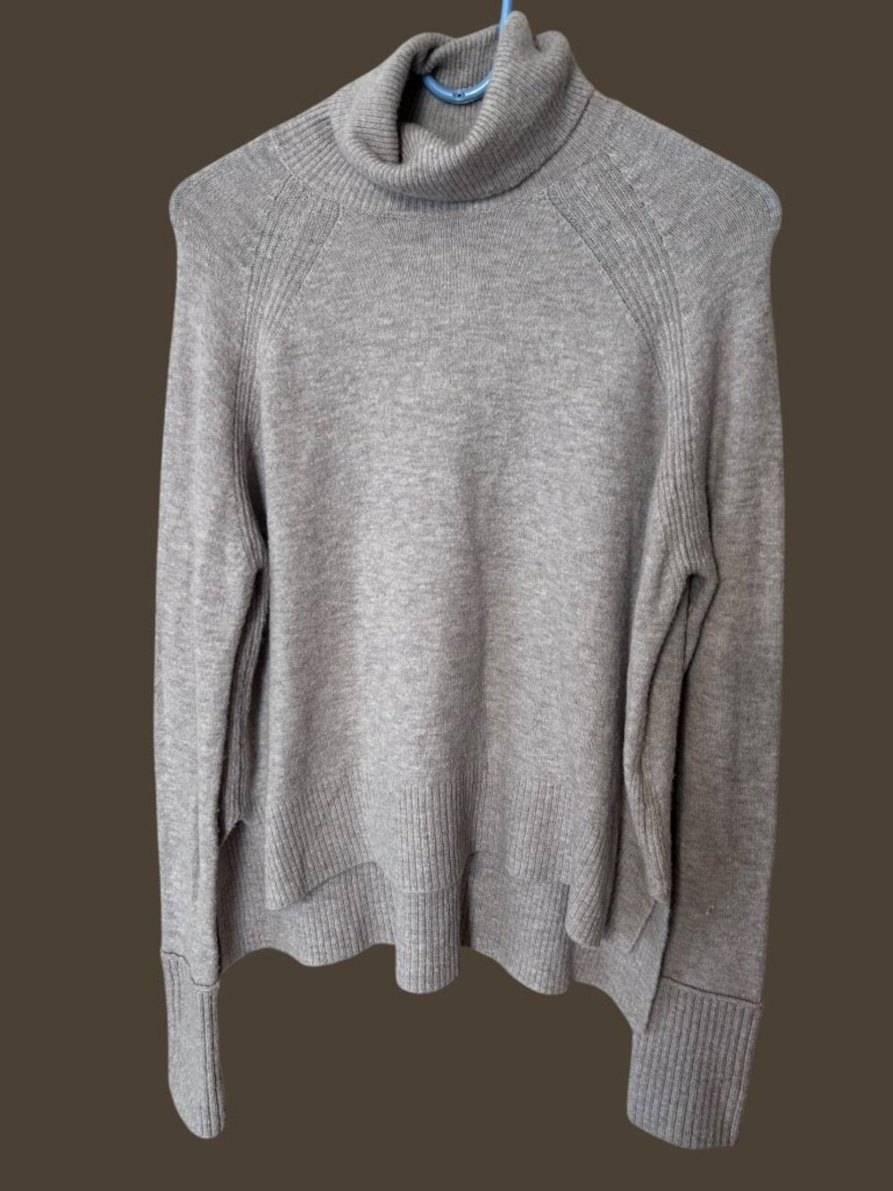 J.Crew Women’s Small Taupe Alpaca Blend Turtleneck Sweater Soft Cozy